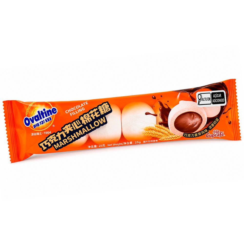 Marshmallow Ovaltine com Recheio de Chocolate 25g-2-